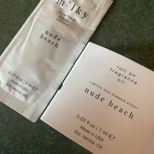 milky Nude Beach Scented Lotion & Roll-On Fragrance Oil tester